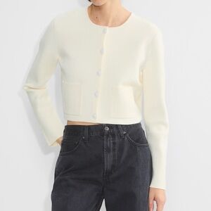 Aritzia Babaton color Light Birch Notable Cardigan